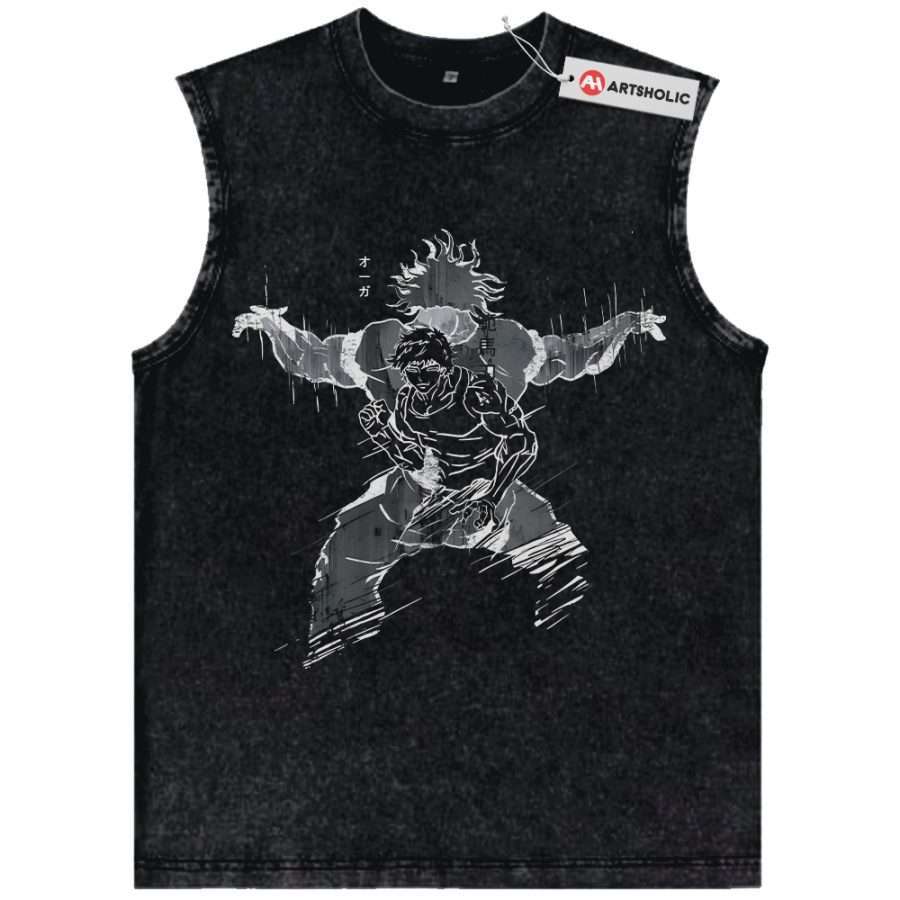 Alternative view of Baki Tank Top, Tank Top, Anime Tank Top, Vintage Tank Top