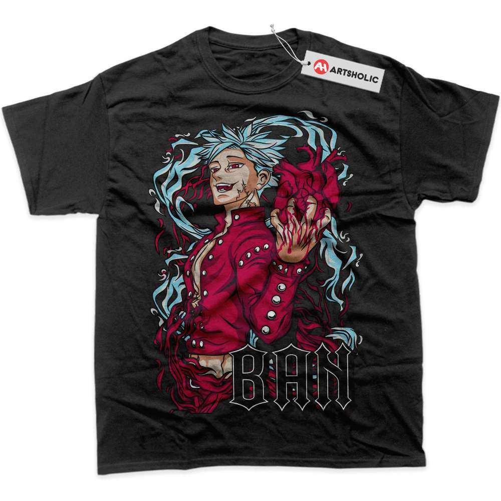 Alternative view of Ban Shirt, The Seven Deadly Sins Shirt, Anime Shirt, Graphic T-Shirt