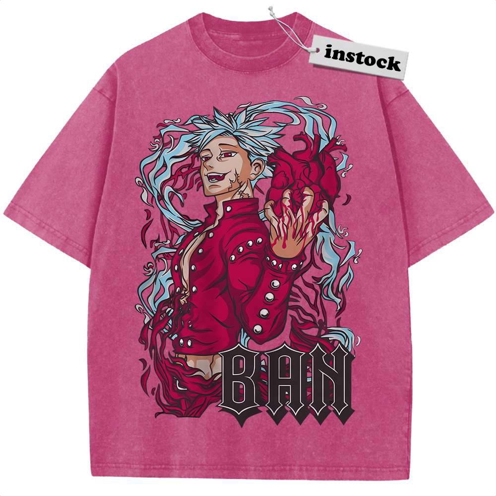 Ban Shirt, The Seven Deadly Sins Shirt, Anime Shirt, Vintage T-Shirt