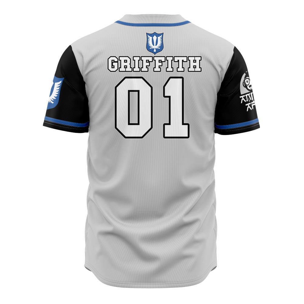 Alternative view of Band of the Falcon Berserk Baseball Jersey