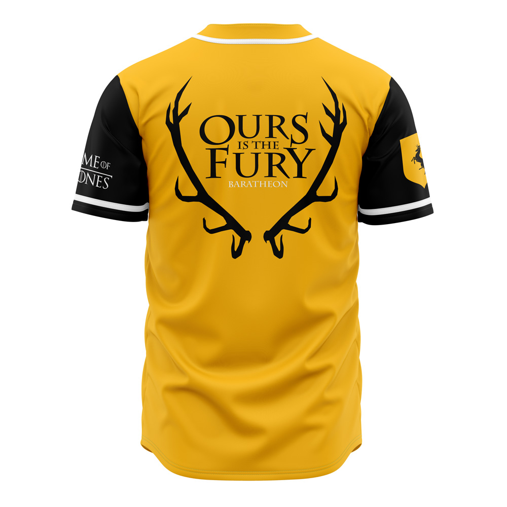 Alternative view of Baratheons of Storm's End Game of Thrones Custom Baseball Jersey - Otaku Hall