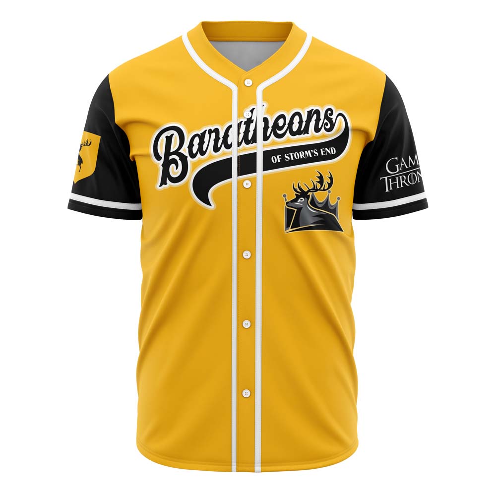Baratheons of Storm's End Game of Thrones Custom Baseball Jersey - Otaku Hall