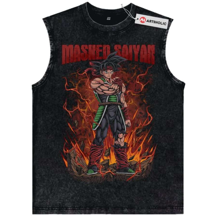 Alternative view of Bardock Tank Top, Dragon Ball Tank Top, Anime Tank Top, Vintage Tank Top