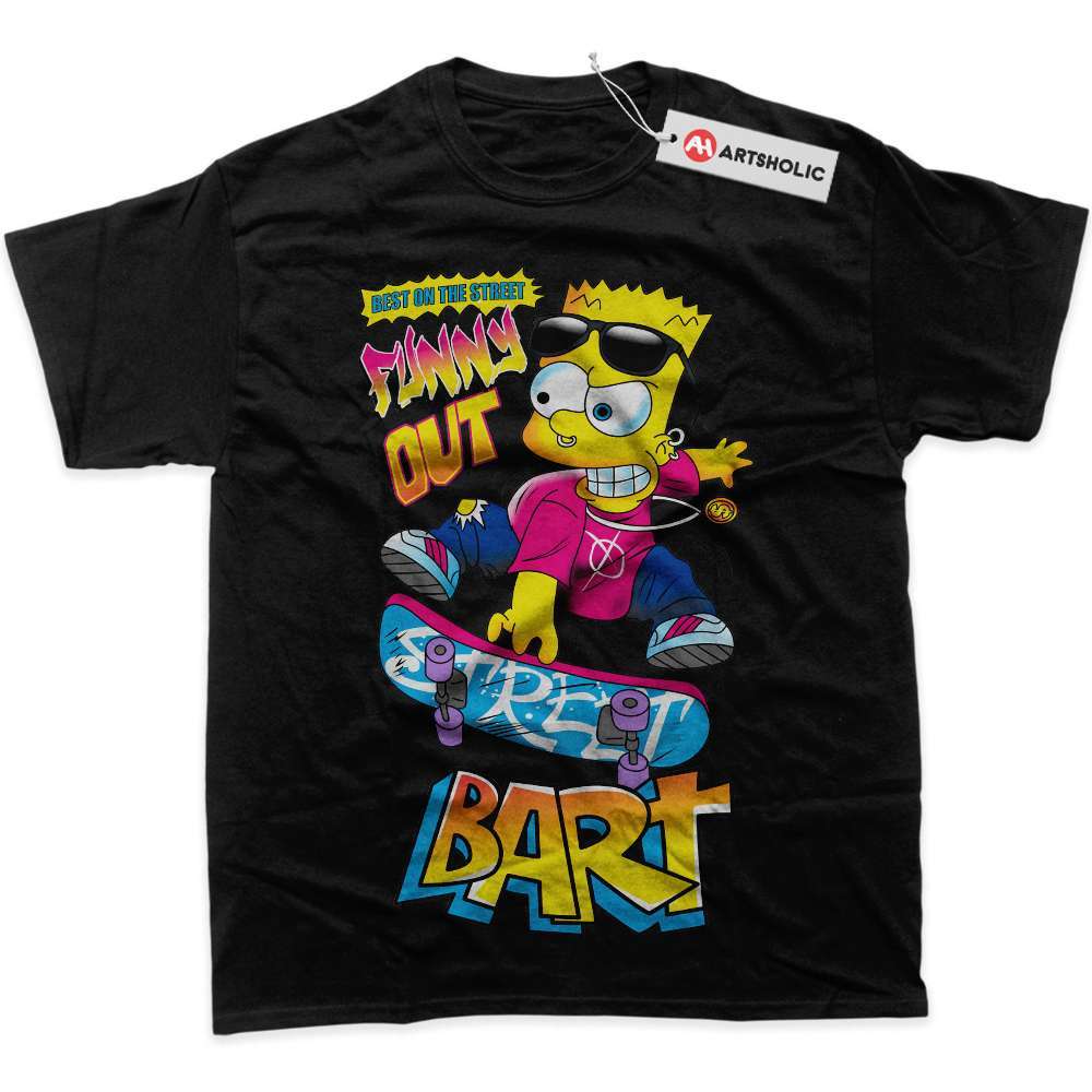 Alternative view of Bart Simpson Shirt, The Simpsons Shirt, Animated Shirt, graphic Tee