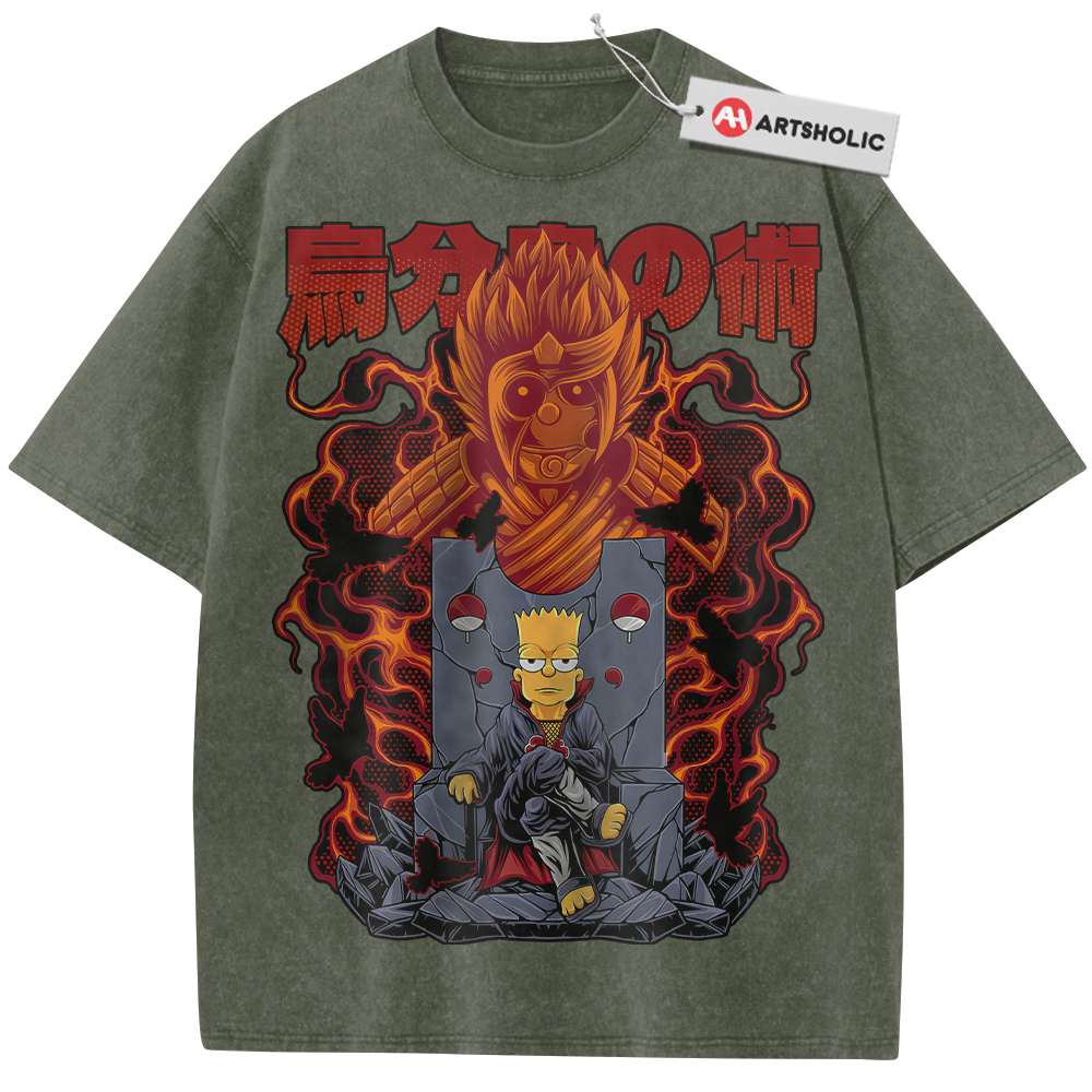 Alternative view of Bart Simpson Shirt, The Simpsons Shirt, Animated Shirt, Vintage T-Shirt