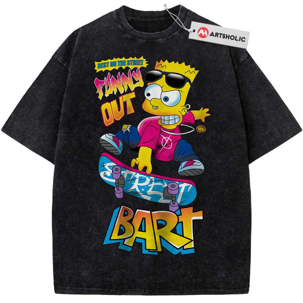 Alternative view of Bart Simpson Shirt, The Simpsons Shirt, Animated Shirt, Vintage Tee
