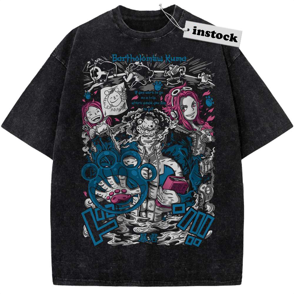 Bartholomew Kuma Shirt, Jewelry Bonney Shirt, One Piece Shirt, Anime Shirt, Vintage T-Shirt