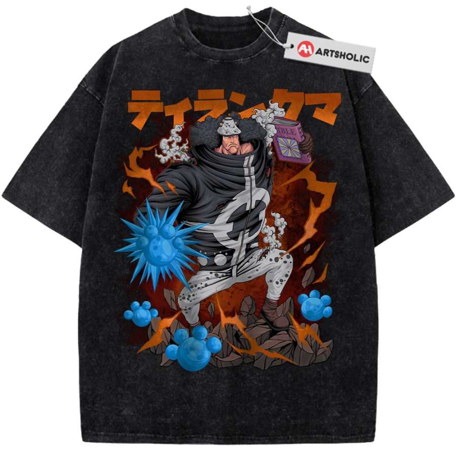 Alternative view of Bartholomew Kuma Shirt, One Piece Shirt, Anime Shirt, Vintage Tee