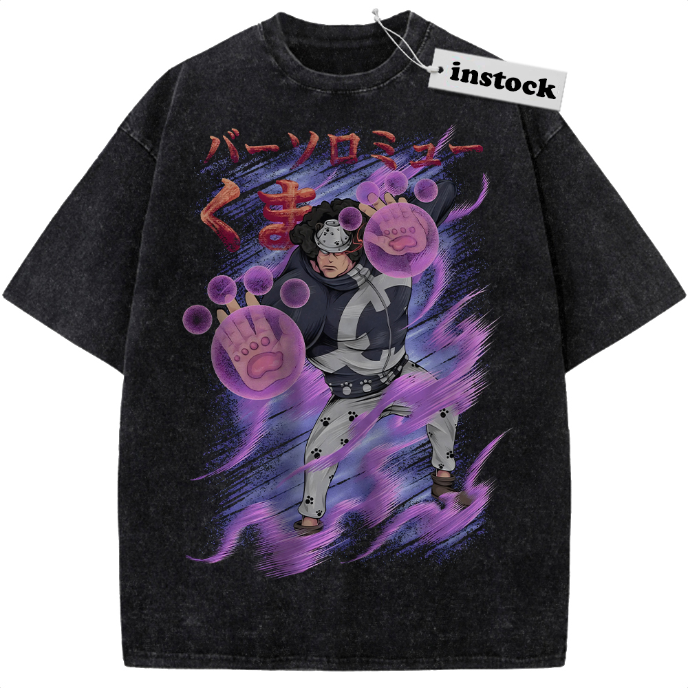 Bartholomew Kuma Shirt, One Piece Shirt, Anime Shirt, Vintage Tee