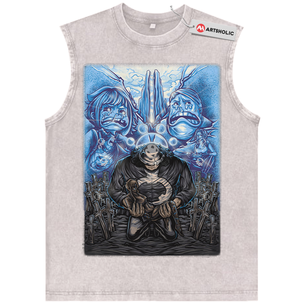 Alternative view of Bartholomew Kuma Tank Top, Jewelry Bonney Tank Top, One Piece Tank Top, Anime Tank Top, Vintage Tank Top