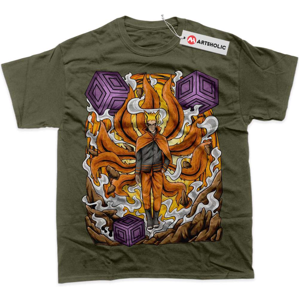 Alternative view of Baryon Mode Naruto Uzumaki Shirt, Anime Shirt, Graphic T-Shirt