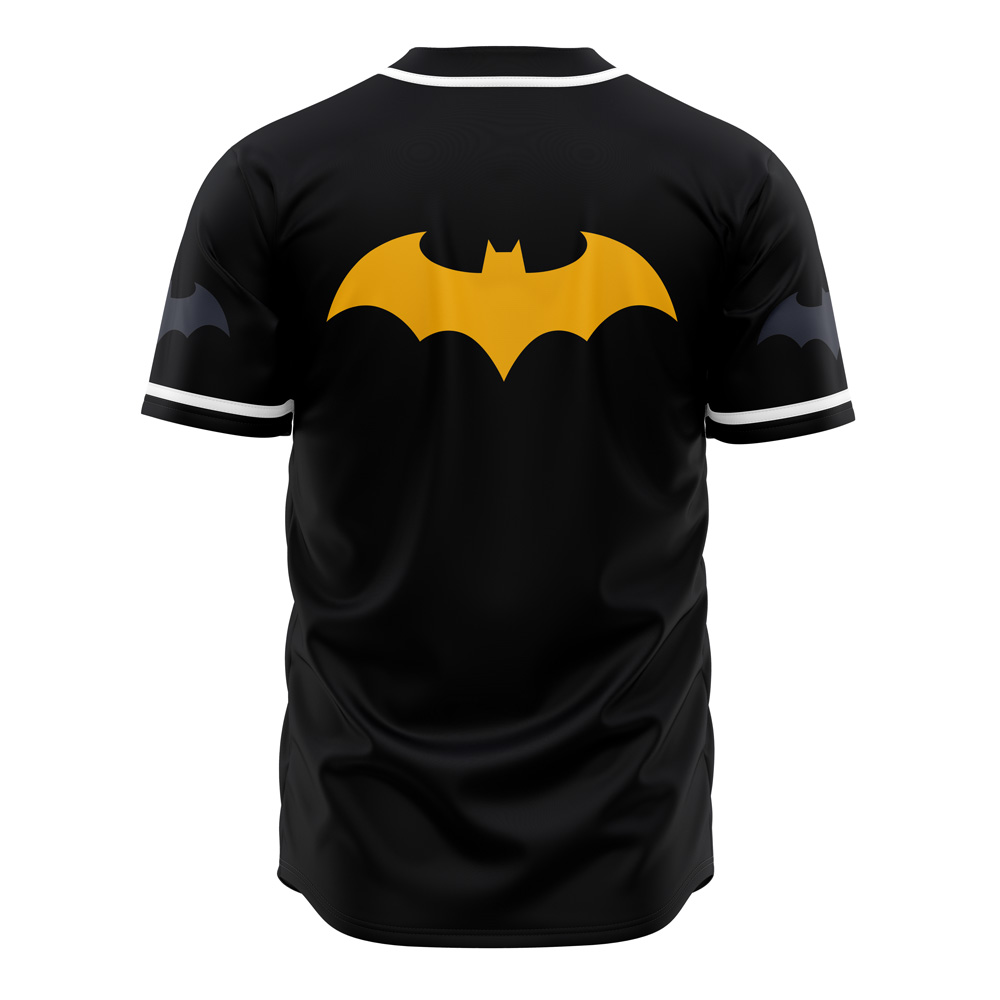 Alternative view of Batman DC Comics Custom Baseball Jersey - Otaku Hall