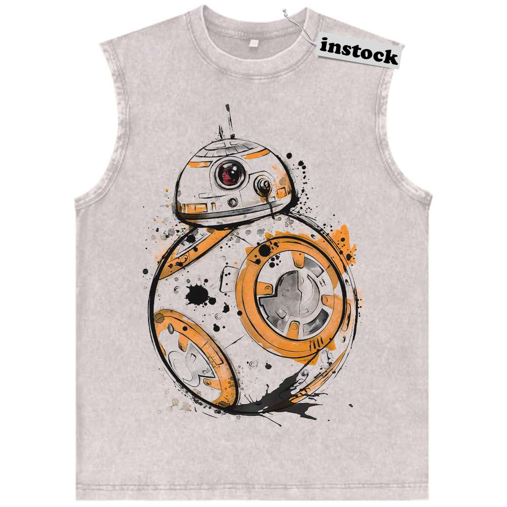 BB-8 Tank Top, Star Wars Tank Top, Movie Tank Top, Vintage Tank Top