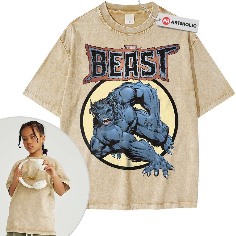 Alternative view of Beast Shirt For Kids, X-Men Shirt For Kids, Marvel Comics Shirt For Kids, Vintage Tee For Kids