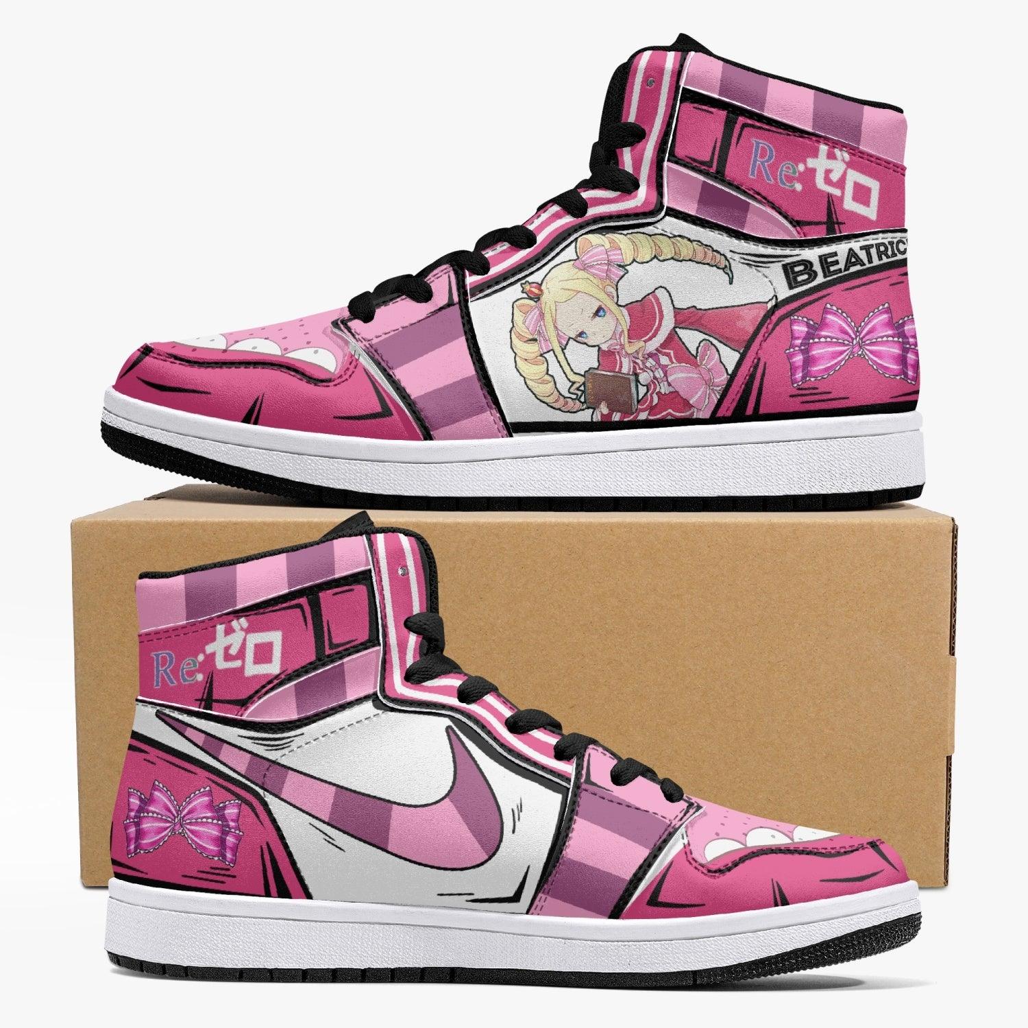 Beatrice ReZero Custom Sneaker Mid 1 Basketball Shoes - Otaku Hall