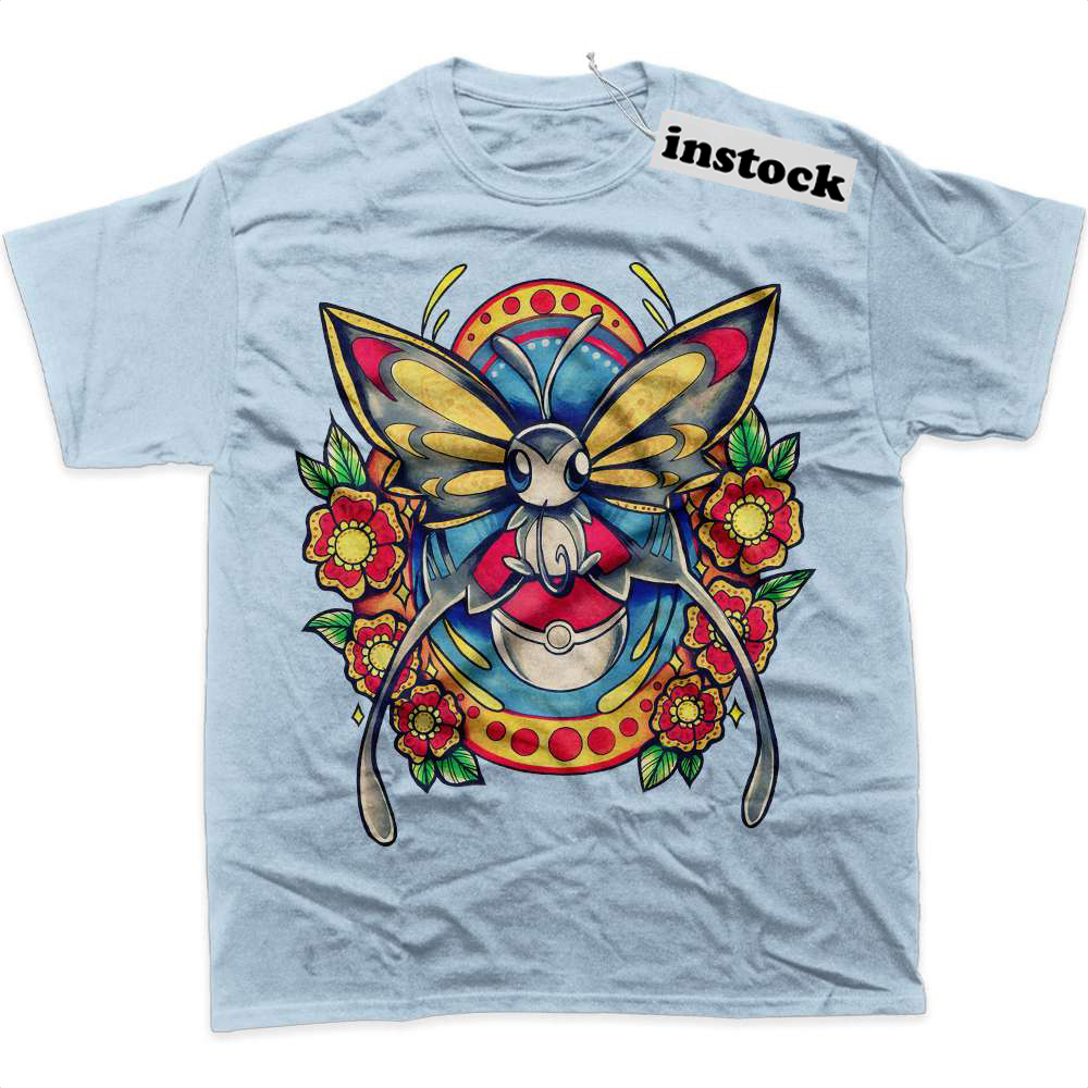 Beautifly Shirt, Pokemon Shirt, Anime Shirt, Graphic T-Shirt
