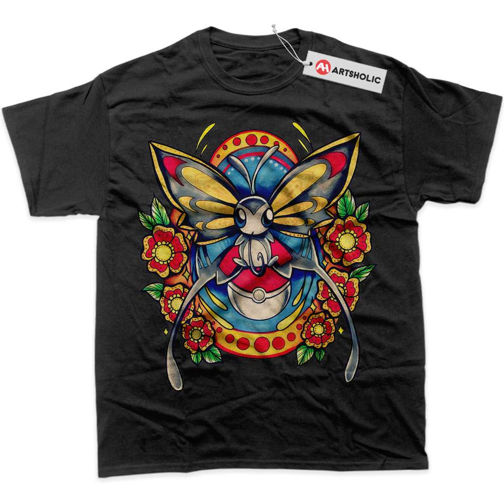 Alternative view of Beautifly Shirt, Pokemon Shirt, Anime Shirt, Graphic T-Shirt