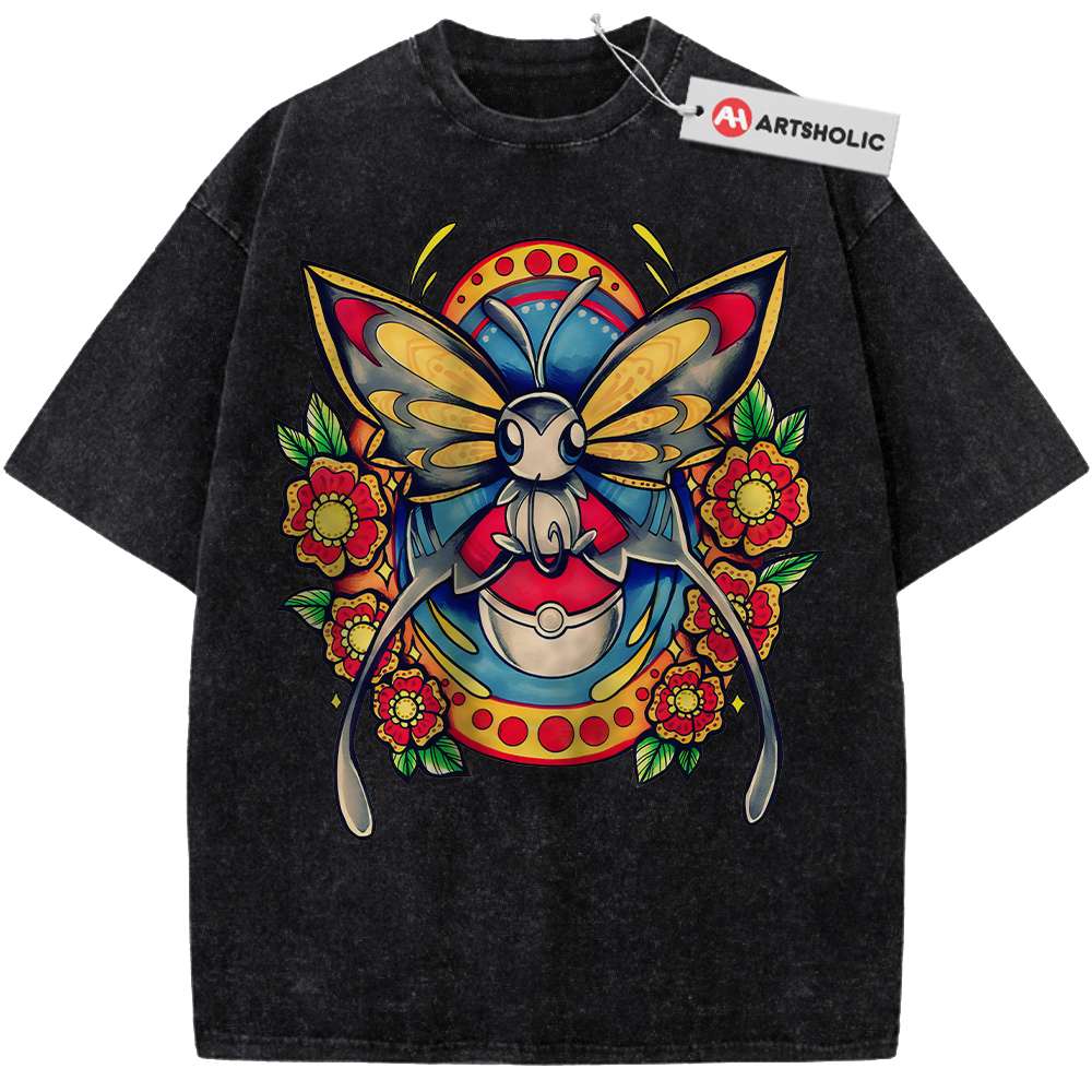 Alternative view of Beautifly Shirt, Pokemon shirt, Anime Shirt, Vintage T-Shirt