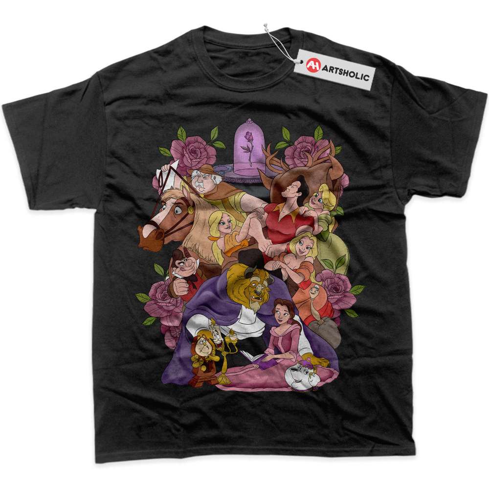 Alternative view of Beauty and the Beast Shirt, Animated Shirt, Graphic T-Shirt