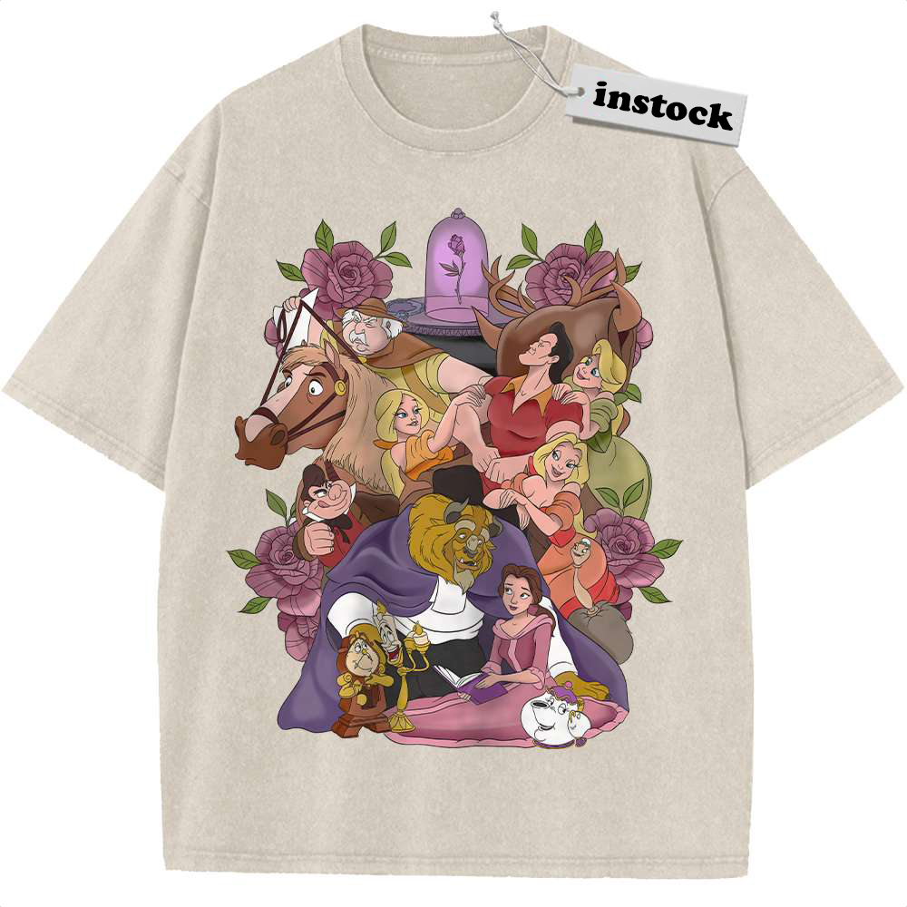Beauty and the Beast Shirt, Animated Shirt, Vintage T-Shirt