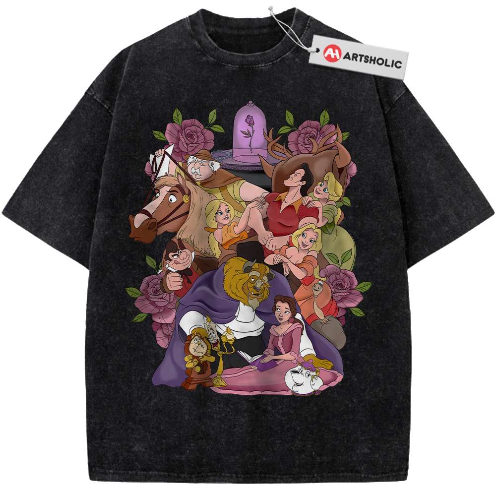 Alternative view of Beauty and the Beast Shirt, Animated Shirt, Vintage T-Shirt