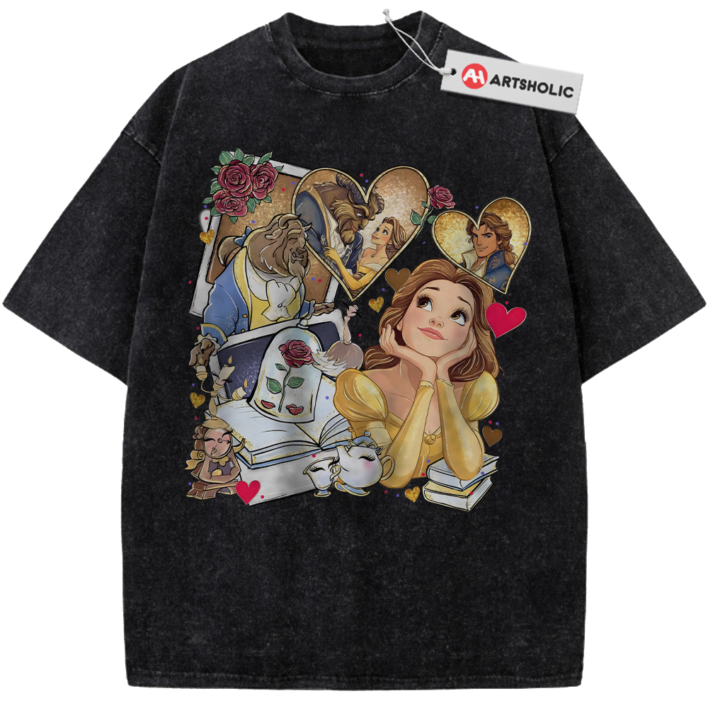 Alternative view of Beauty and the Beast Shirt, Animated Shirt, Vintage T-Shirt