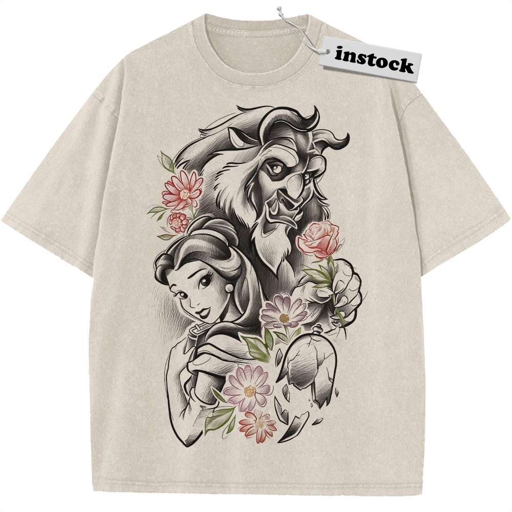 Beauty and the Beast Shirt, Animated Shirt, Vintage Tee