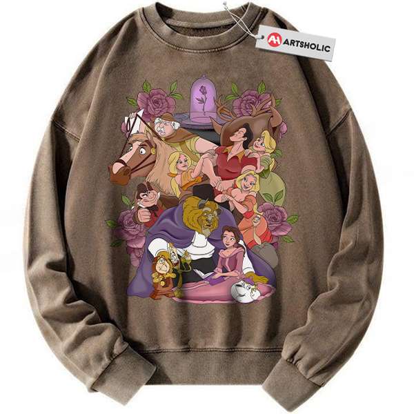 Alternative view of Beauty and the Beast Sweatshirt, Animated Sweatshirt, Vintage Sweatshirt