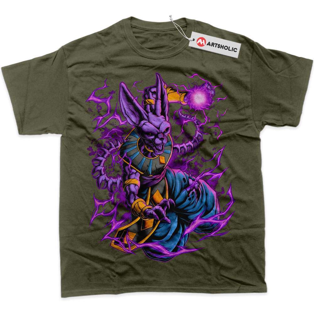 Alternative view of Beerus Shirt, Dragon Ball Shirt, DBZ Shirt, Anime Shirt, Graphic T-Shirt