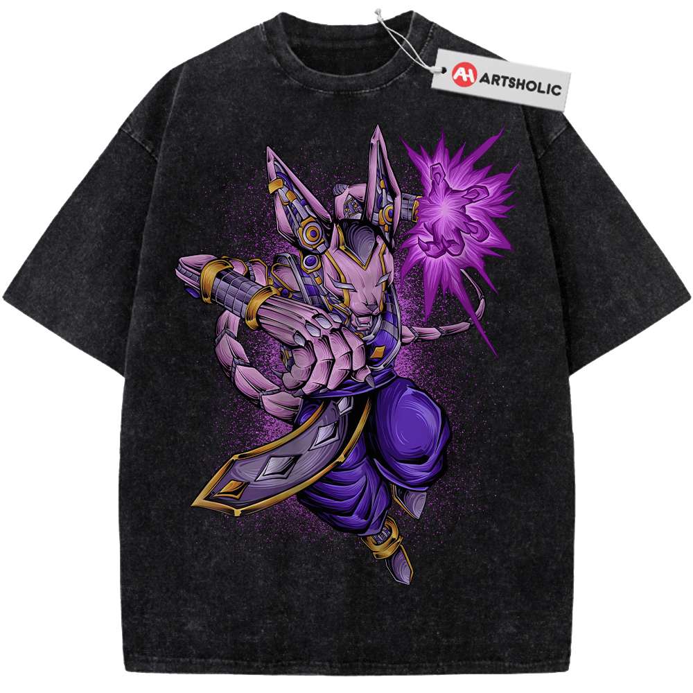 Alternative view of Beerus Shirt, Dragon Ball Z Shirt, DBZ Shirt, Anime Shirt, Vintage Tee