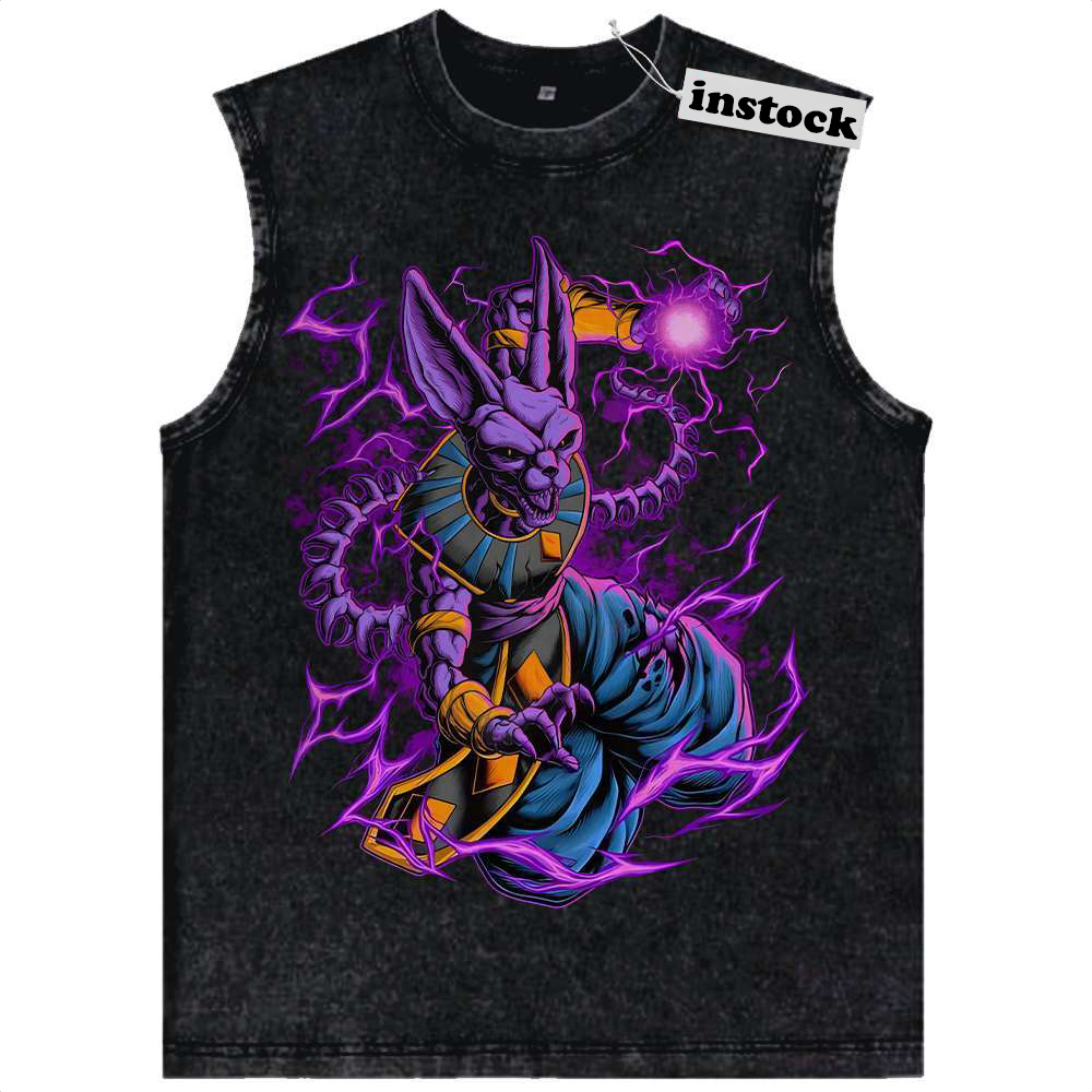 Beerus Tank Top, Dragon Ball Tank Top, DBZ Tank Top, Anime Tank Top, Vintage Tank Top
