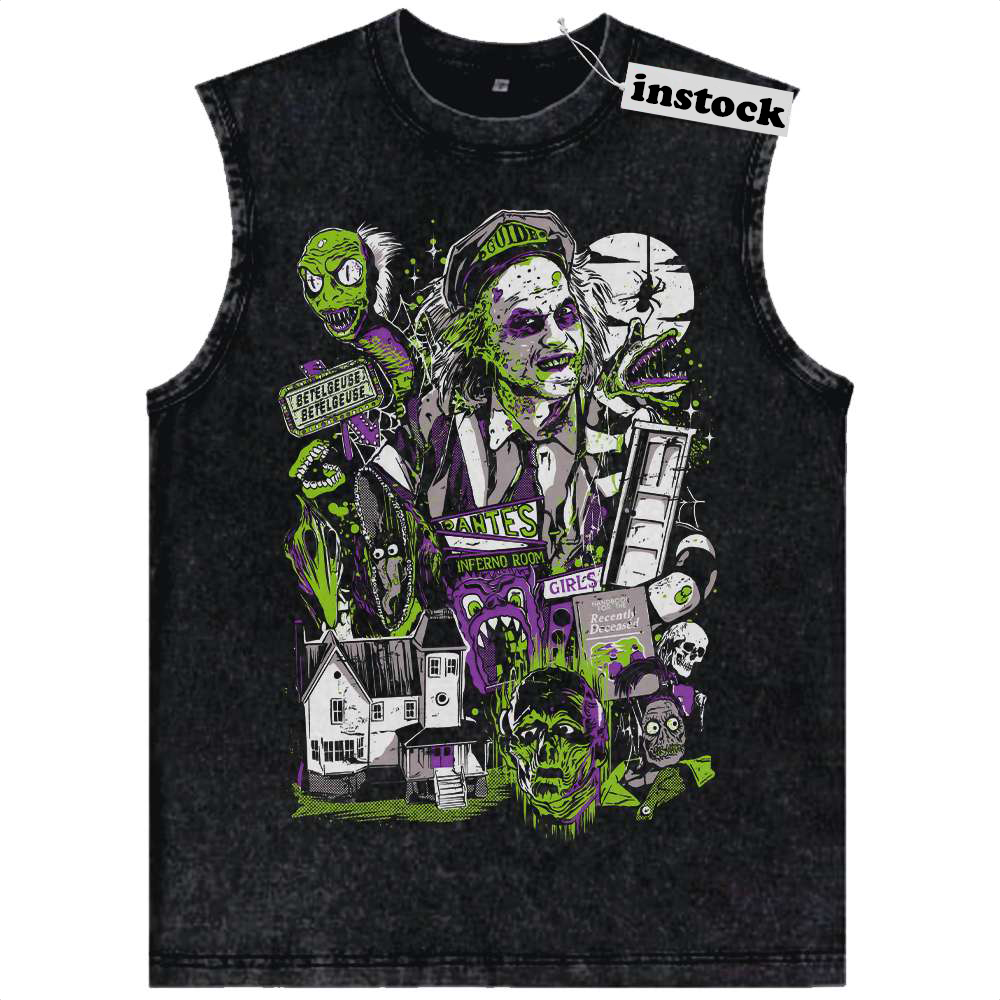 Beetlejuice Tank Top, Halloween Tank Top, Horror Movie Tank Top, Vintage Tank Top