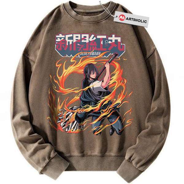 Alternative view of Benimaru Shinmon Sweatshirt, Fire Force Sweatshirt, Anime Sweatshirt, Vintage Sweatshirt