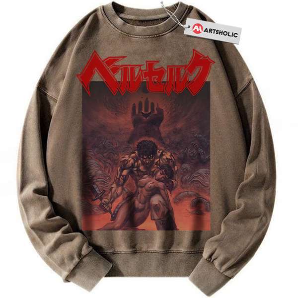 Alternative view of Berserk sweatshirt, Anime sweatshirt, Vintage Sweater