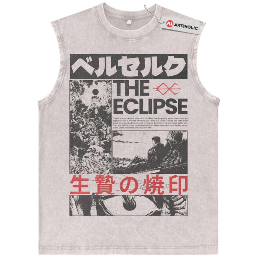 Alternative view of Berserk Tank Top, Anime Tank Top, Vintage Tank Top