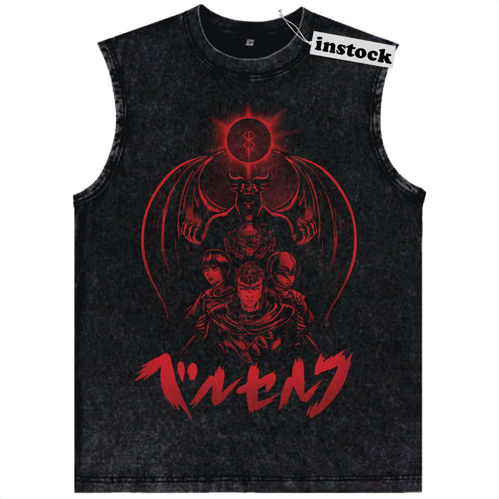 Berserk Tank Top, Anime Tank Top, Vintage Tank Top