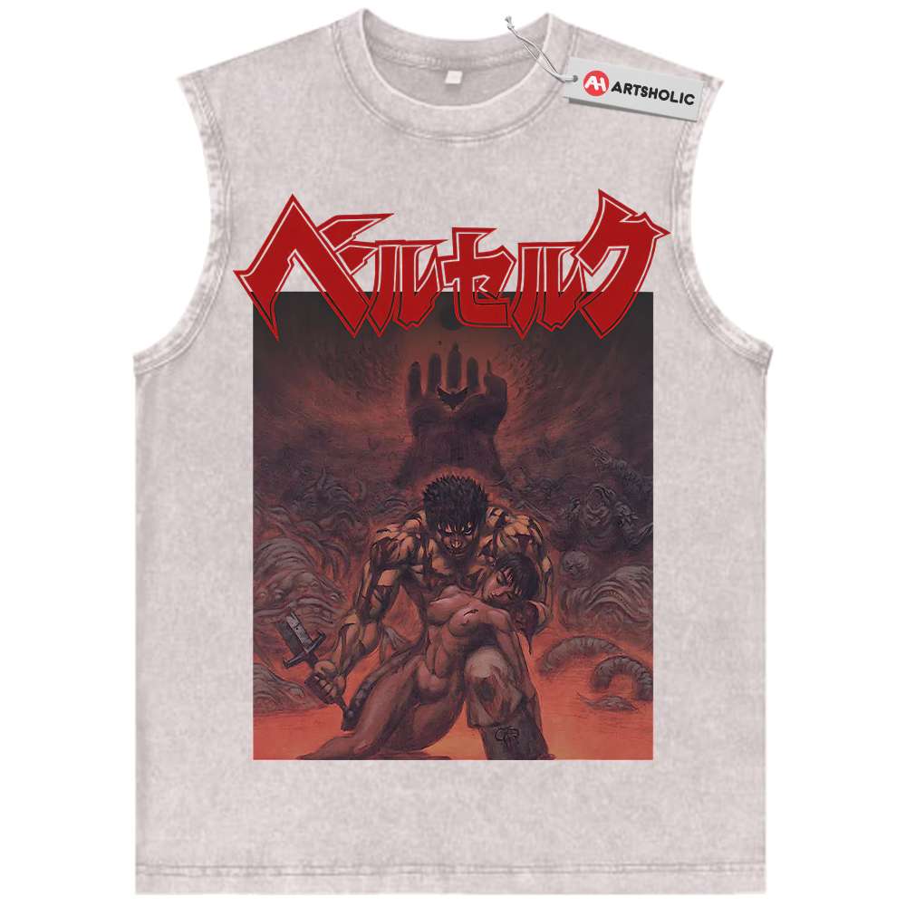 Alternative view of Berserk Tank Top, Anime Tank Top, Vintage Tank Top
