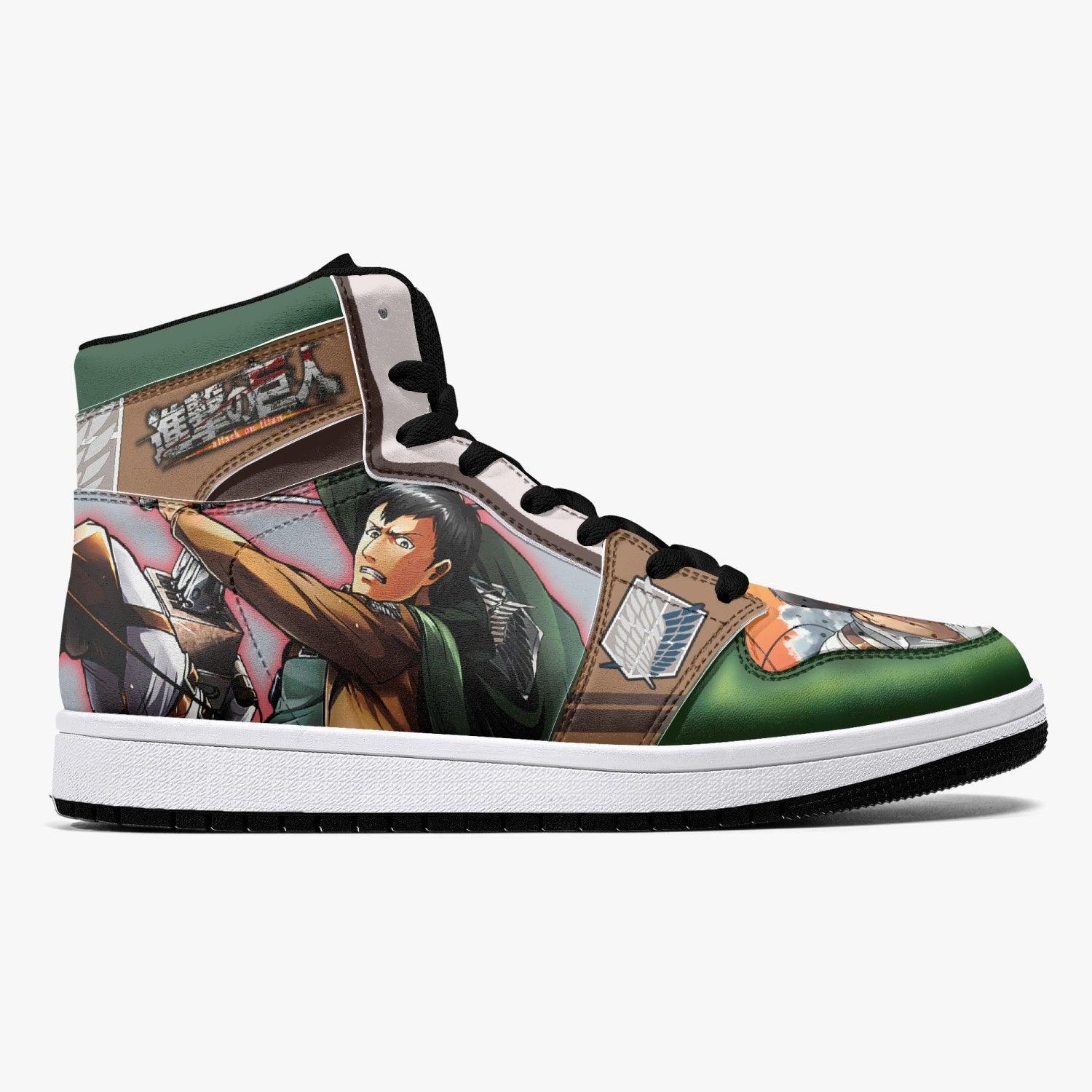 Bertholdt Hoover Revelation Shingeki no Kyojin Custom Sneaker Mid 1 Basketball Shoes - Otaku Hall