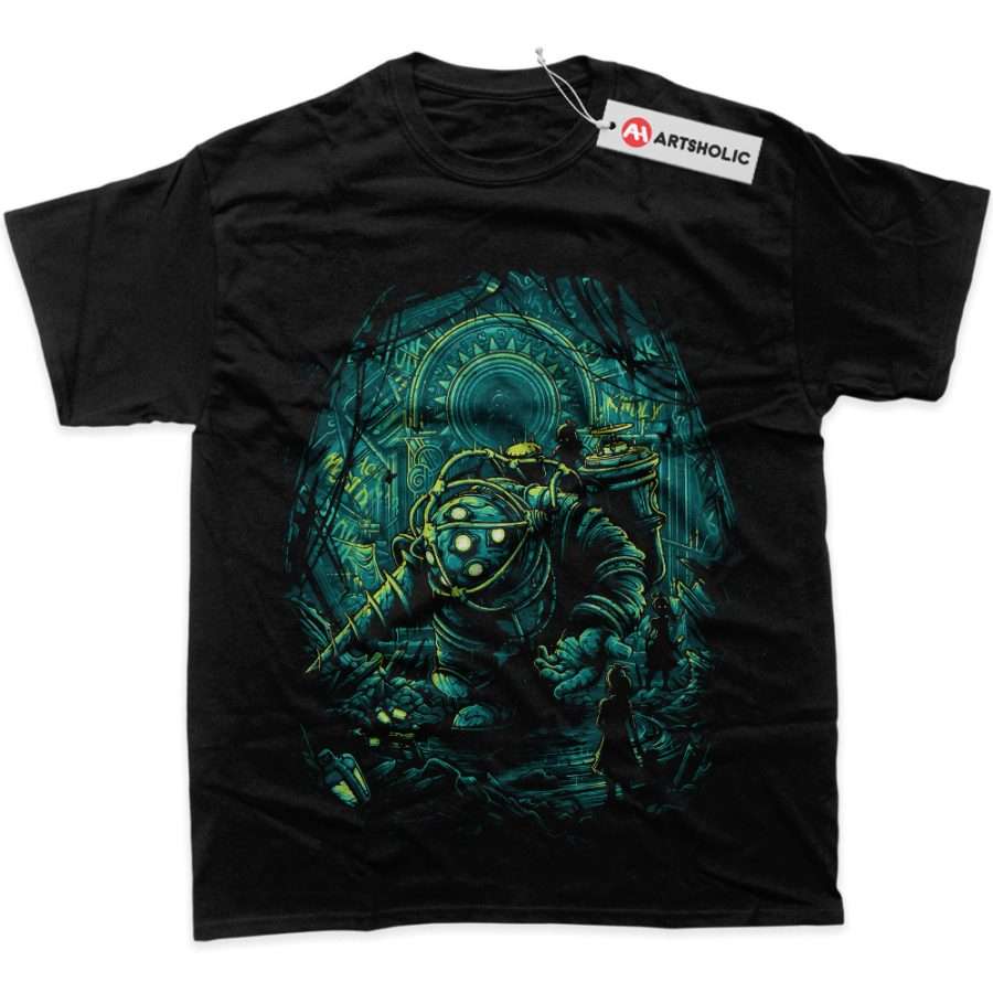Alternative view of Bioshock Shirt, Game Shirt, Graphic T-Shirt