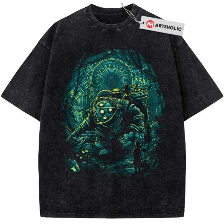 Alternative view of Bioshock Shirt, Game Shirt, Vintage T-Shirt