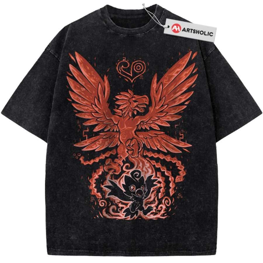 Alternative view of Biyomon Shirt, Digimon Adventure Shirt, Anime Shirt, Vintage Tee