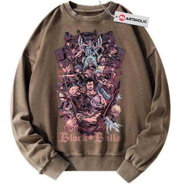 Alternative view of Black Bull - Black Clover Sweatshirt, Anime Sweatshirt, Vintage Sweatshirt