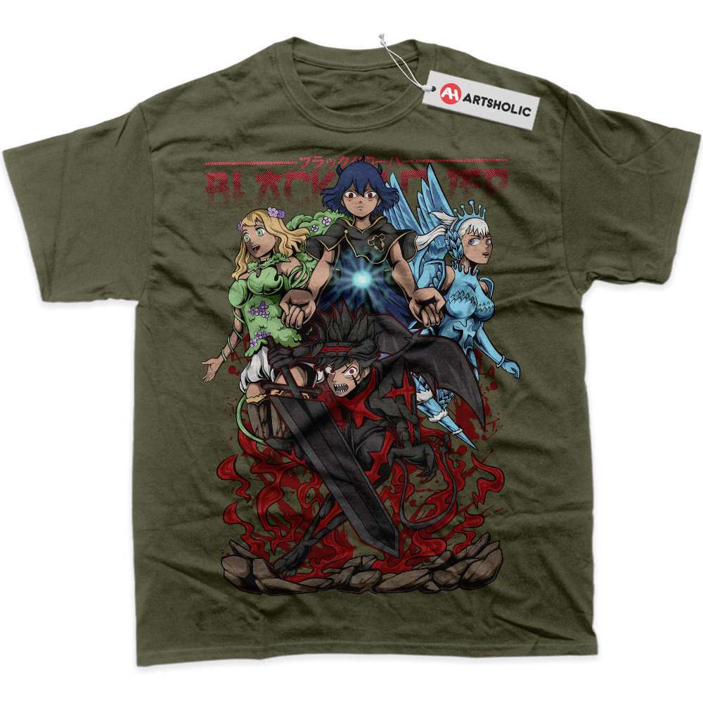 Alternative view of Black Clover Shirt, Anime Shirt, Graphic T-Shirt
