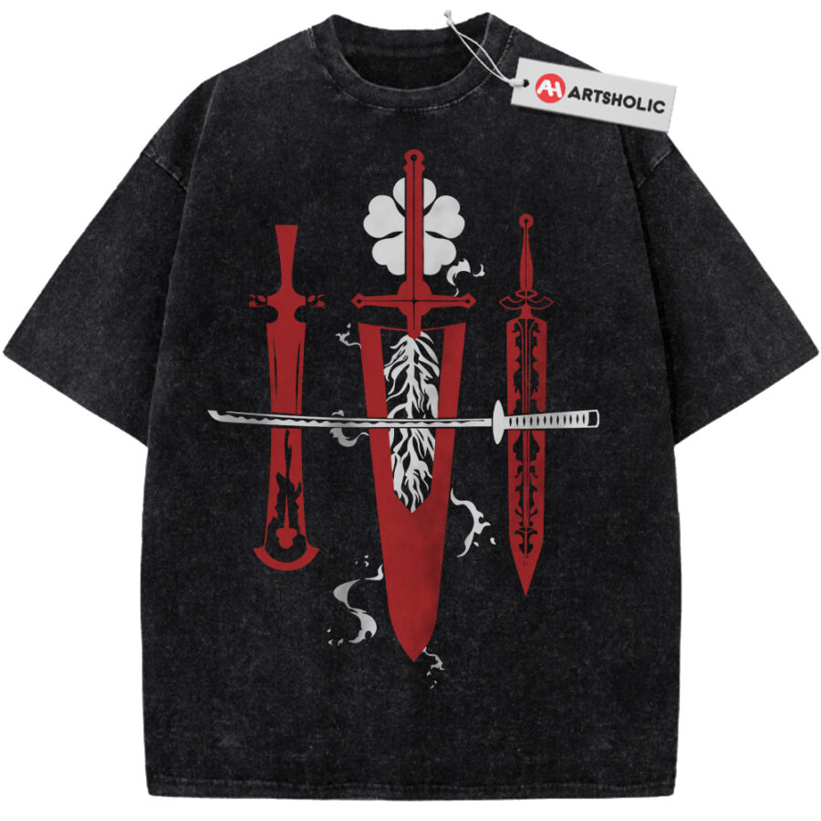 Alternative view of Black Clover Shirt, Anime Shirt, Vintage T-Shirt