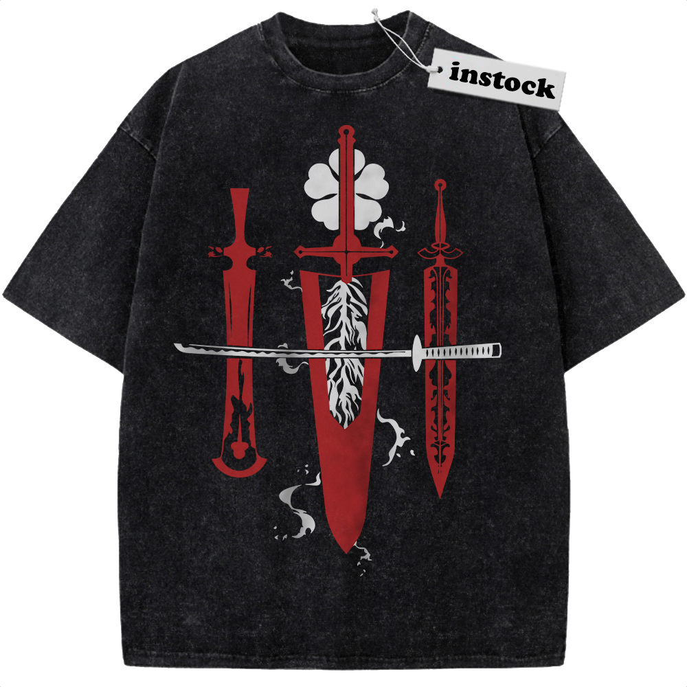 Black Clover Shirt, Anime Shirt, Vintage T-Shirt