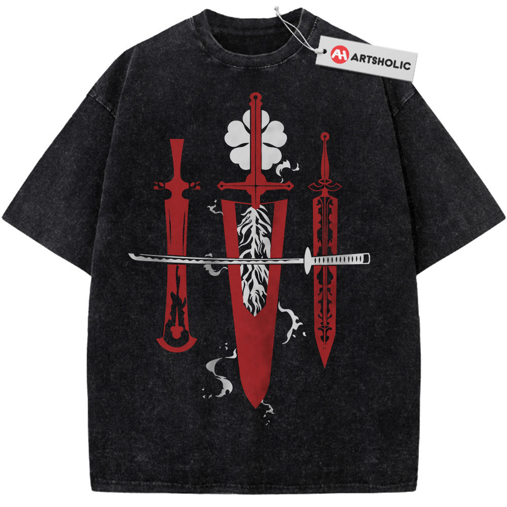 Black Clover Shirt, Anime Shirt, Vintage T-Shirt