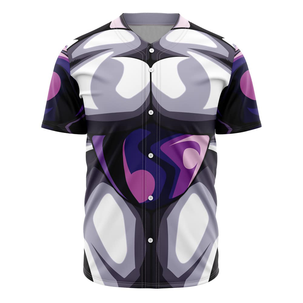 Alternative view of Black Frieza 3D Skin Cosplay Dragon Ball Super Custom Baseball Jersey - Otaku Hall
