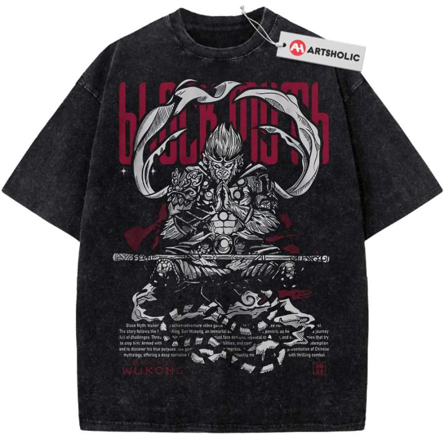 Alternative view of Black Myth: Wukong Shirt, Game Shirt, Vintage Tee