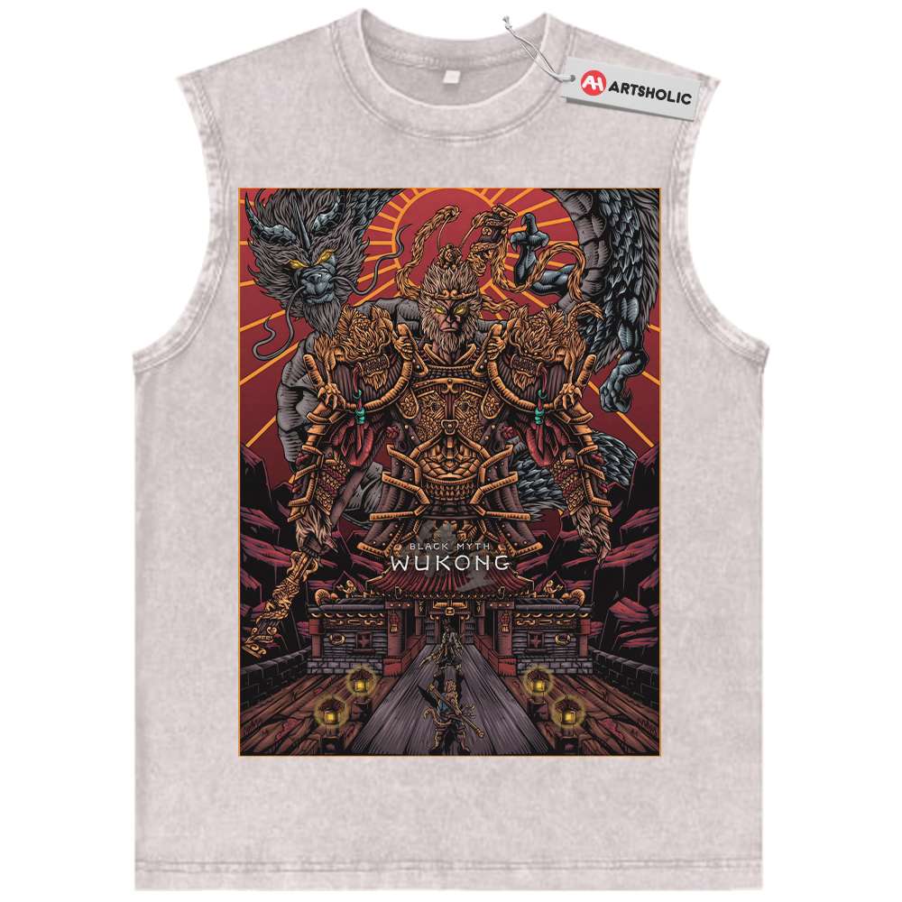 Alternative view of Black Myth: Wukong Tank Top, Game Tank Top, Vintage Tank Top