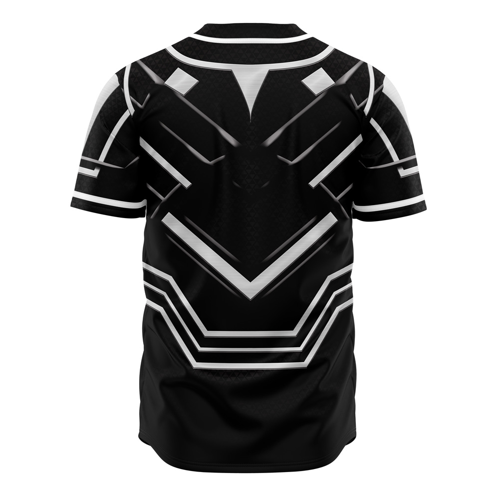 Alternative view of Black Panther Cosplay Marvel Custom Baseball Jersey - Otaku Hall